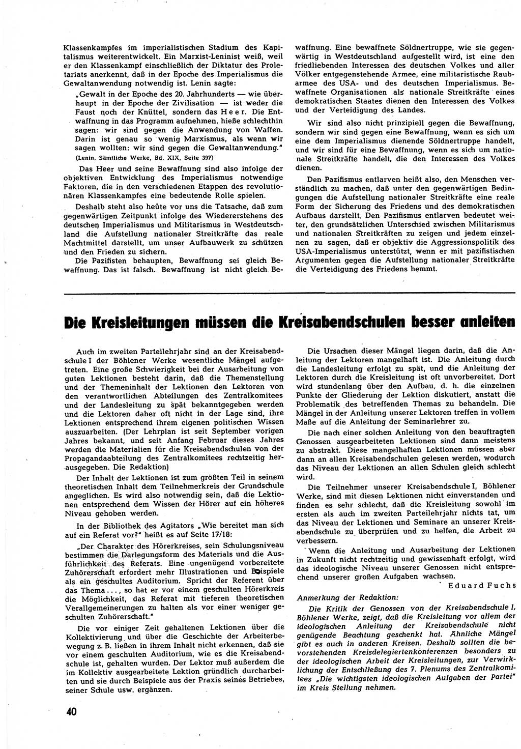 Neuer Weg (NW), Halbmonatsschrift für aktuelle Fragen der Arbeiterbewegung [Zentralkomitee (ZK) Sozialistische Einheitspartei Deutschlands (SED)], 7. Jahrgang [Deutsche Demokratische Republik (DDR)] 1952, Heft 11/40 (NW ZK SED DDR 1952, H. 11/40)