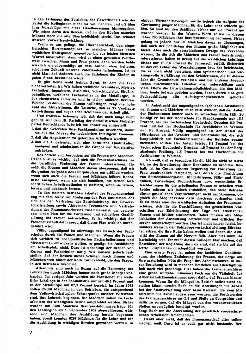 Neuer Weg (NW), Halbmonatsschrift für aktuelle Fragen der Arbeiterbewegung [Zentralkomitee (ZK) Sozialistische Einheitspartei Deutschlands (SED)], 7. Jahrgang [Deutsche Demokratische Republik (DDR)] 1952, Heft 12/2 (NW ZK SED DDR 1952, H. 12/2)