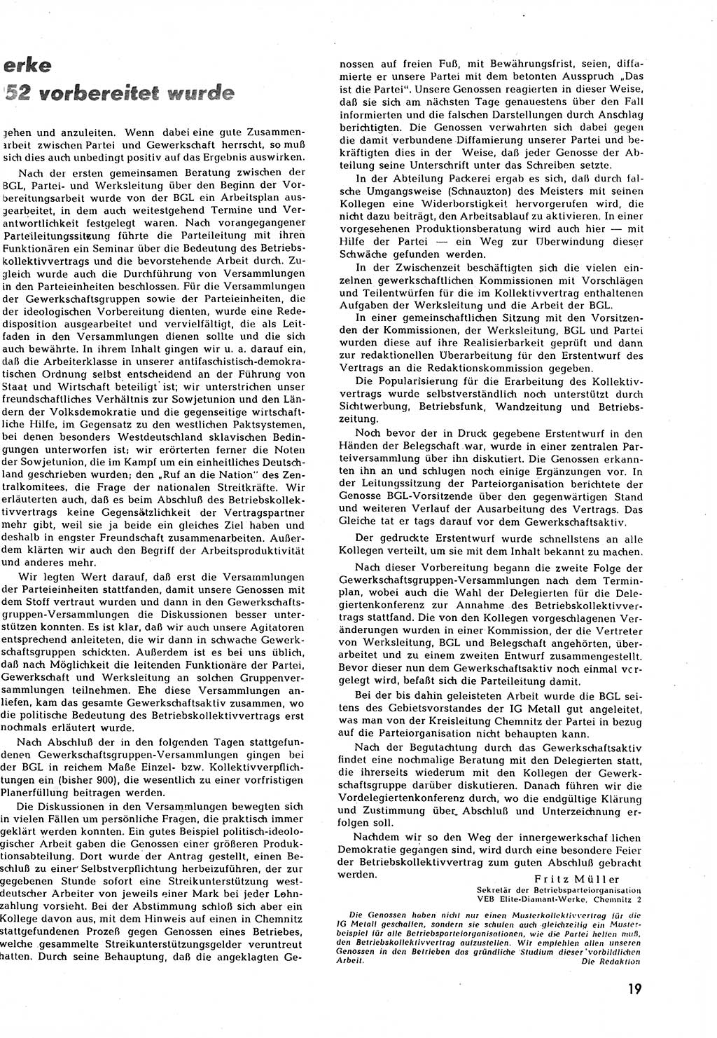 Neuer Weg (NW), Halbmonatsschrift für aktuelle Fragen der Arbeiterbewegung [Zentralkomitee (ZK) Sozialistische Einheitspartei Deutschlands (SED)], 7. Jahrgang [Deutsche Demokratische Republik (DDR)] 1952, Heft 12/19 (NW ZK SED DDR 1952, H. 12/19)