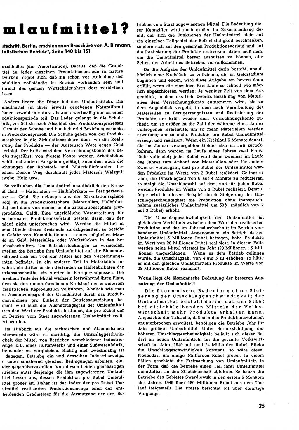 Neuer Weg (NW), Halbmonatsschrift für aktuelle Fragen der Arbeiterbewegung [Zentralkomitee (ZK) Sozialistische Einheitspartei Deutschlands (SED)], 7. Jahrgang [Deutsche Demokratische Republik (DDR)] 1952, Heft 12/25 (NW ZK SED DDR 1952, H. 12/25)