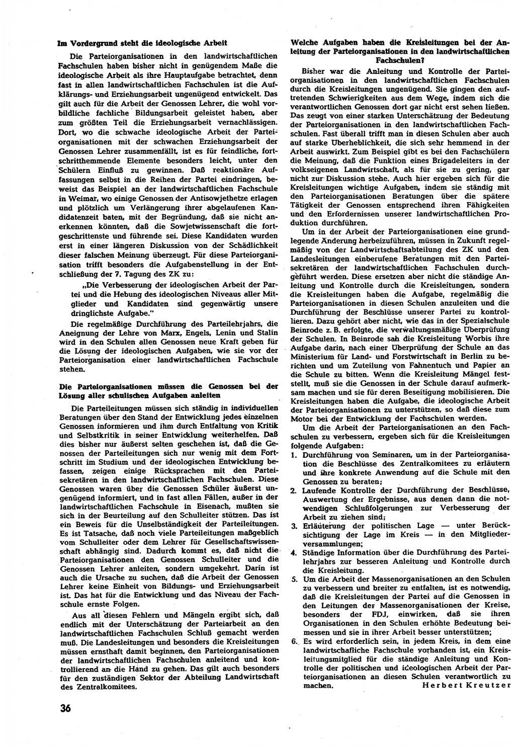 Neuer Weg (NW), Halbmonatsschrift für aktuelle Fragen der Arbeiterbewegung [Zentralkomitee (ZK) Sozialistische Einheitspartei Deutschlands (SED)], 7. Jahrgang [Deutsche Demokratische Republik (DDR)] 1952, Heft 12/36 (NW ZK SED DDR 1952, H. 12/36)