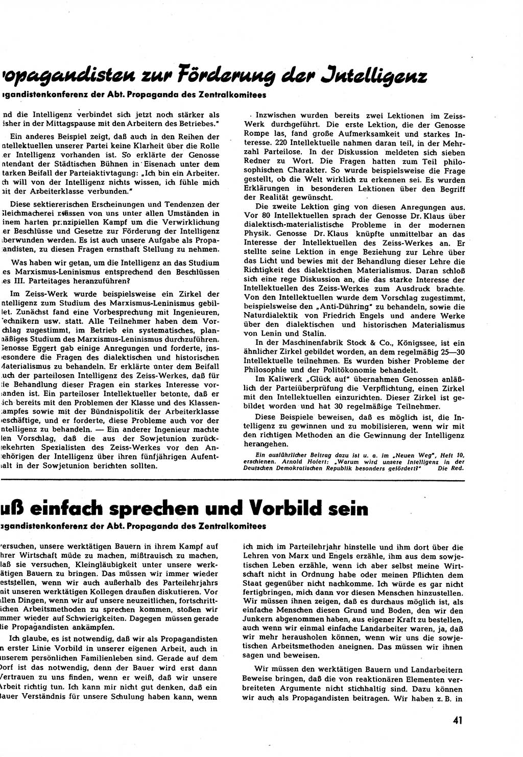 Neuer Weg (NW), Halbmonatsschrift für aktuelle Fragen der Arbeiterbewegung [Zentralkomitee (ZK) Sozialistische Einheitspartei Deutschlands (SED)], 7. Jahrgang [Deutsche Demokratische Republik (DDR)] 1952, Heft 12/41 (NW ZK SED DDR 1952, H. 12/41)