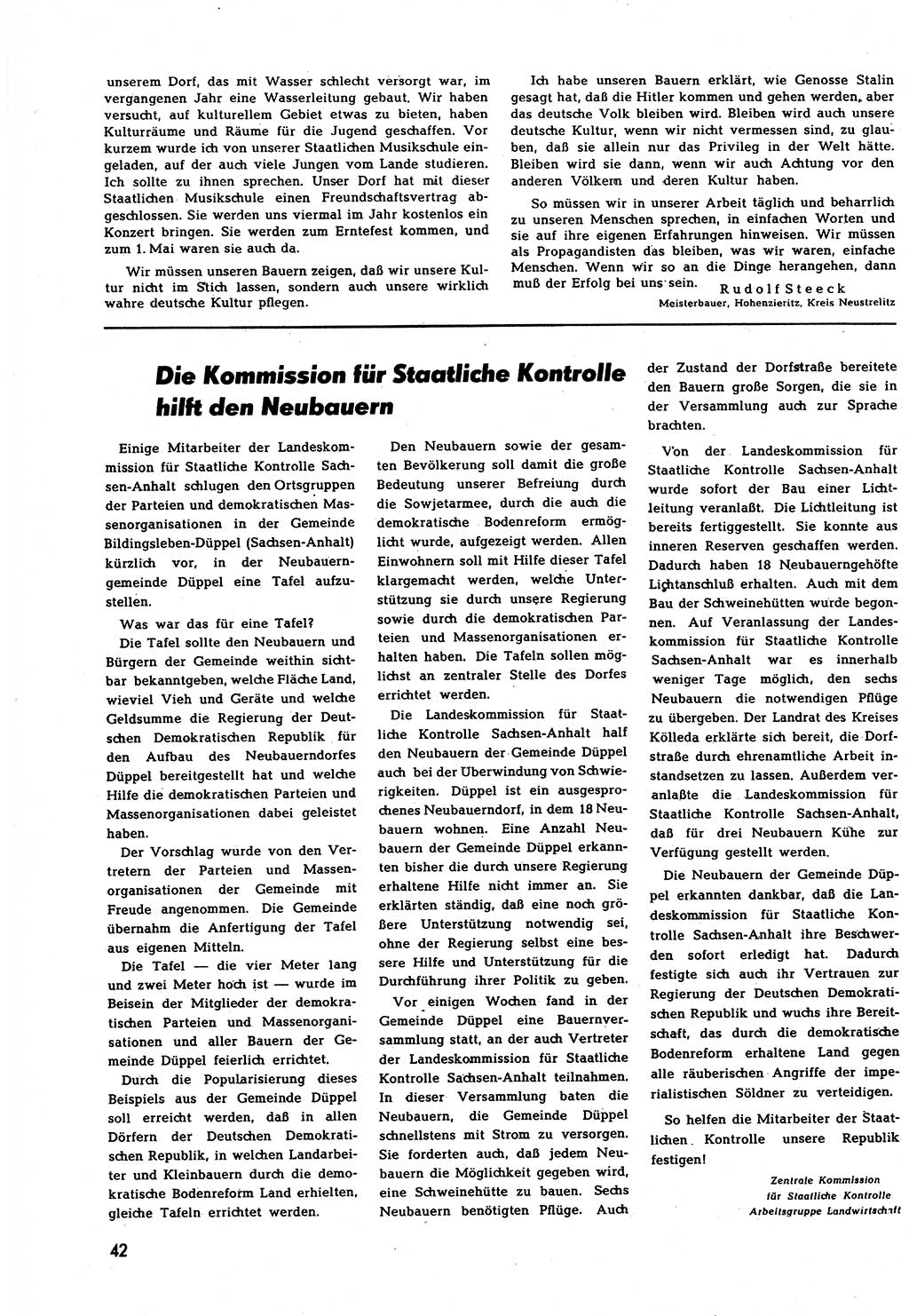 Neuer Weg (NW), Halbmonatsschrift für aktuelle Fragen der Arbeiterbewegung [Zentralkomitee (ZK) Sozialistische Einheitspartei Deutschlands (SED)], 7. Jahrgang [Deutsche Demokratische Republik (DDR)] 1952, Heft 12/42 (NW ZK SED DDR 1952, H. 12/42)