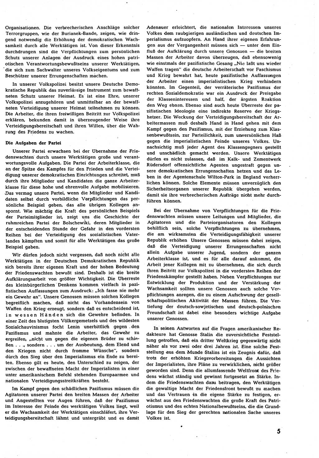 Neuer Weg (NW), Halbmonatsschrift für aktuelle Fragen der Arbeiterbewegung [Zentralkomitee (ZK) Sozialistische Einheitspartei Deutschlands (SED)], 7. Jahrgang [Deutsche Demokratische Republik (DDR)] 1952, Heft 13/5 (NW ZK SED DDR 1952, H. 13/5)