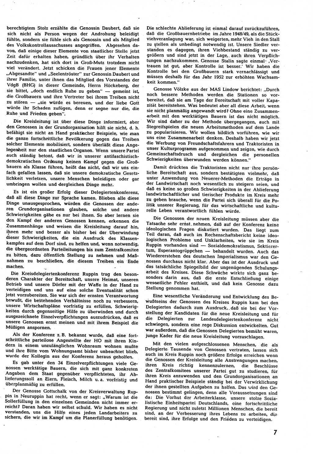 Neuer Weg (NW), Halbmonatsschrift für aktuelle Fragen der Arbeiterbewegung [Zentralkomitee (ZK) Sozialistische Einheitspartei Deutschlands (SED)], 7. Jahrgang [Deutsche Demokratische Republik (DDR)] 1952, Heft 13/7 (NW ZK SED DDR 1952, H. 13/7)