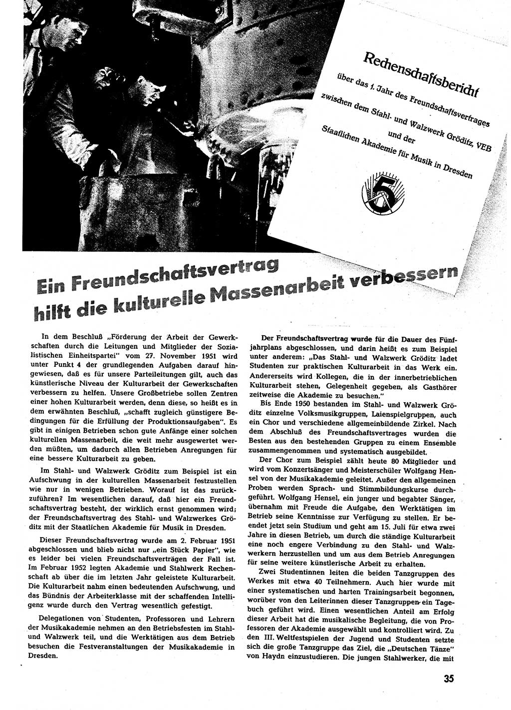 Neuer Weg (NW), Halbmonatsschrift für aktuelle Fragen der Arbeiterbewegung [Zentralkomitee (ZK) Sozialistische Einheitspartei Deutschlands (SED)], 7. Jahrgang [Deutsche Demokratische Republik (DDR)] 1952, Heft 13/35 (NW ZK SED DDR 1952, H. 13/35)
