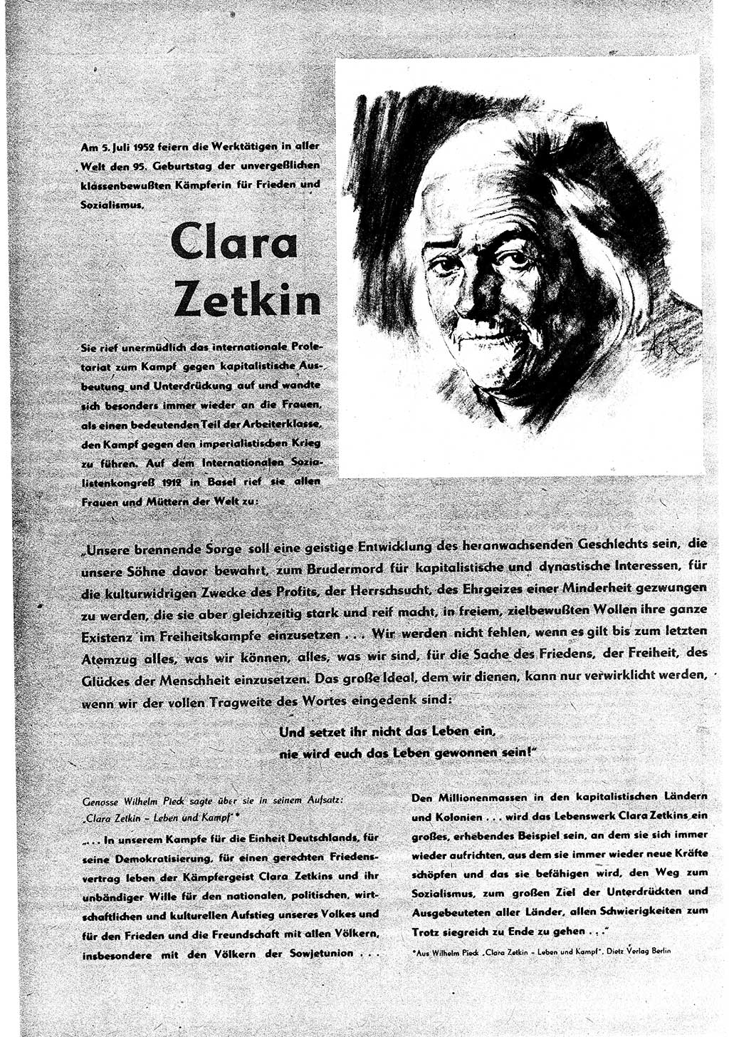 Neuer Weg (NW), Halbmonatsschrift für aktuelle Fragen der Arbeiterbewegung [Zentralkomitee (ZK) Sozialistische Einheitspartei Deutschlands (SED)], 7. Jahrgang [Deutsche Demokratische Republik (DDR)] 1952, Heft 13/46 (NW ZK SED DDR 1952, H. 13/46)