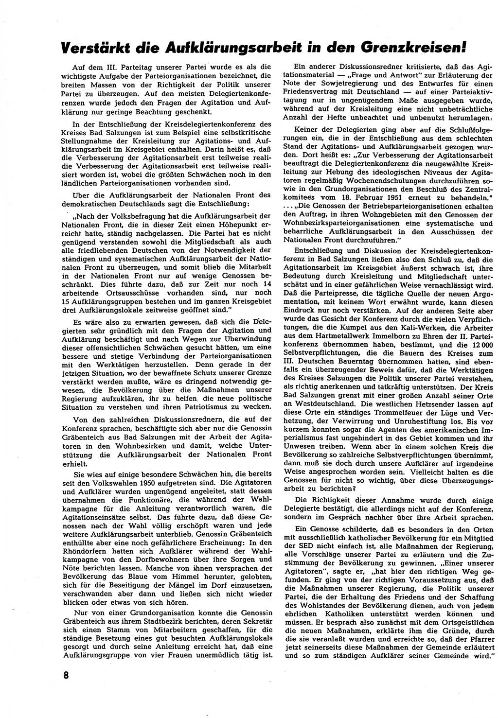 Neuer Weg (NW), Halbmonatsschrift für aktuelle Fragen der Arbeiterbewegung [Zentralkomitee (ZK) Sozialistische Einheitspartei Deutschlands (SED)], 7. Jahrgang [Deutsche Demokratische Republik (DDR)] 1952, Heft 14/8 (NW ZK SED DDR 1952, H. 14/8)