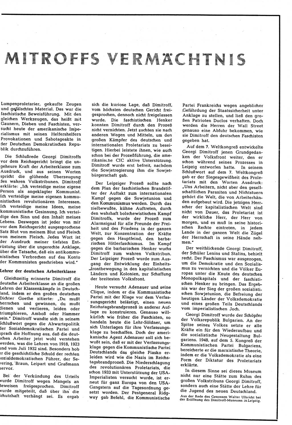 Neuer Weg (NW), Halbmonatsschrift für aktuelle Fragen der Arbeiterbewegung [Zentralkomitee (ZK) Sozialistische Einheitspartei Deutschlands (SED)], 7. Jahrgang [Deutsche Demokratische Republik (DDR)] 1952, Heft 14/23 (NW ZK SED DDR 1952, H. 14/23)