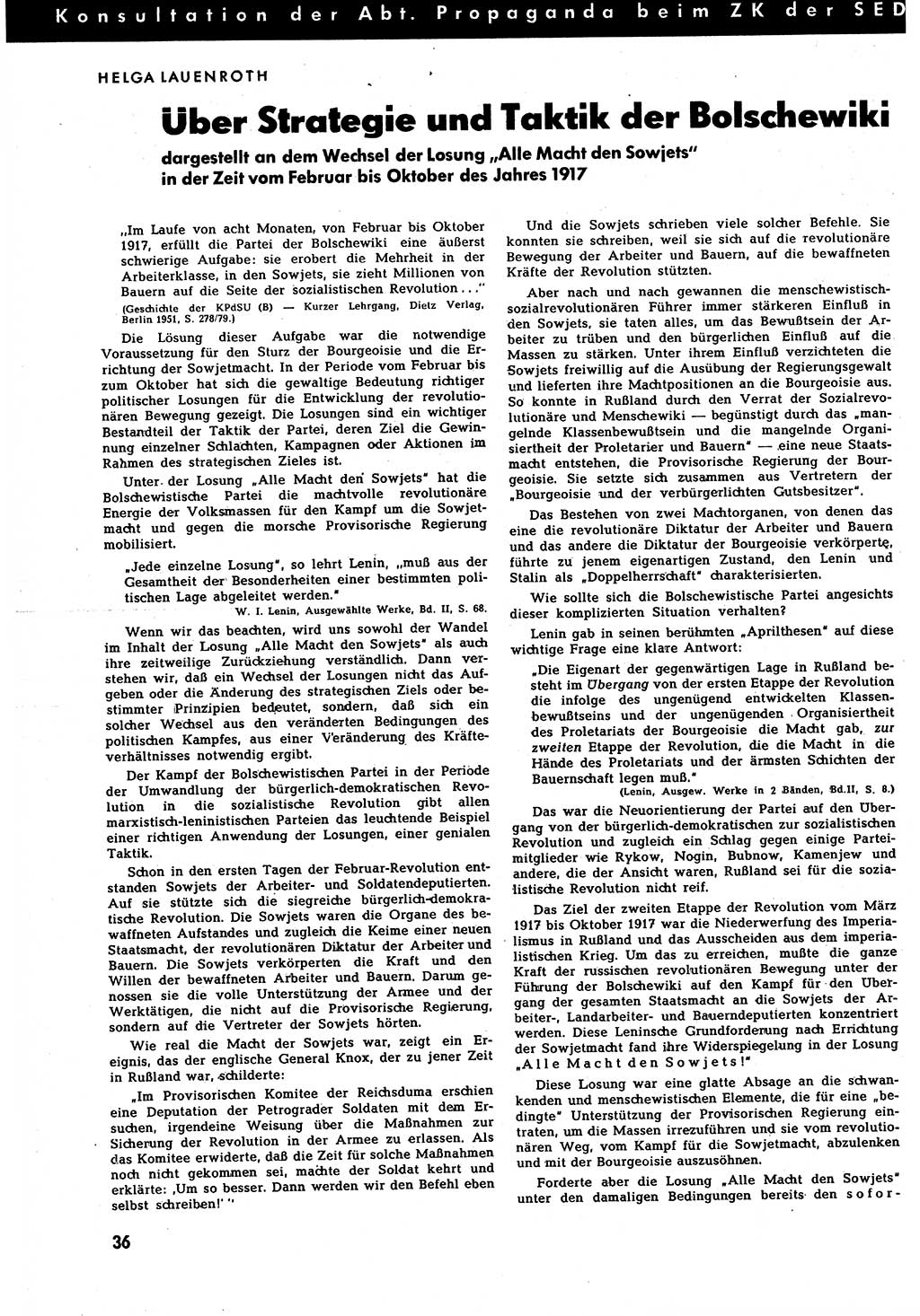 Neuer Weg (NW), Halbmonatsschrift für aktuelle Fragen der Arbeiterbewegung [Zentralkomitee (ZK) Sozialistische Einheitspartei Deutschlands (SED)], 7. Jahrgang [Deutsche Demokratische Republik (DDR)] 1952, Heft 14/36 (NW ZK SED DDR 1952, H. 14/36)