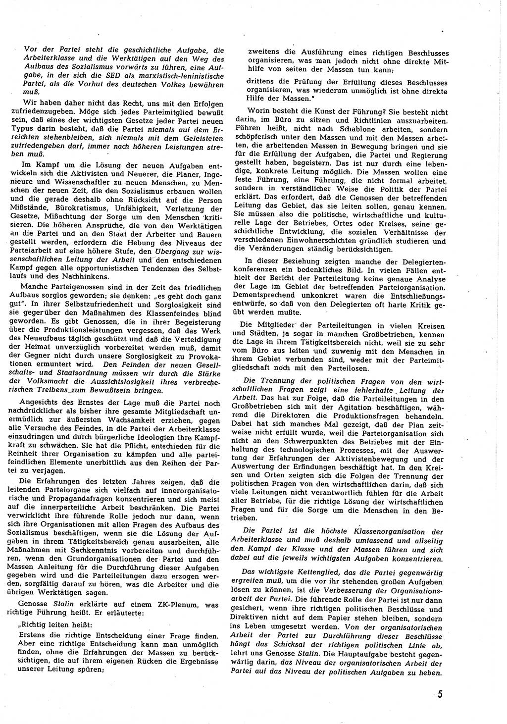 Neuer Weg (NW), Halbmonatsschrift für aktuelle Fragen der Arbeiterbewegung [Zentralkomitee (ZK) Sozialistische Einheitspartei Deutschlands (SED)], 7. Jahrgang [Deutsche Demokratische Republik (DDR)] 1952, Heft 15/5 (NW ZK SED DDR 1952, H. 15/5)
