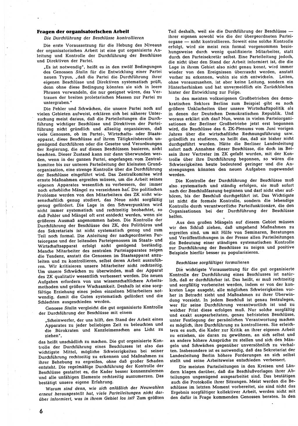 Neuer Weg (NW), Halbmonatsschrift für aktuelle Fragen der Arbeiterbewegung [Zentralkomitee (ZK) Sozialistische Einheitspartei Deutschlands (SED)], 7. Jahrgang [Deutsche Demokratische Republik (DDR)] 1952, Heft 15/6 (NW ZK SED DDR 1952, H. 15/6)