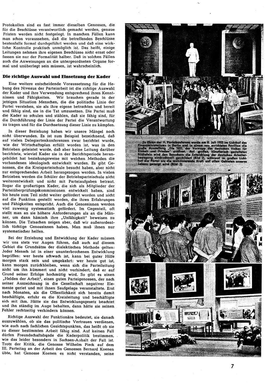 Neuer Weg (NW), Halbmonatsschrift für aktuelle Fragen der Arbeiterbewegung [Zentralkomitee (ZK) Sozialistische Einheitspartei Deutschlands (SED)], 7. Jahrgang [Deutsche Demokratische Republik (DDR)] 1952, Heft 15/7 (NW ZK SED DDR 1952, H. 15/7)