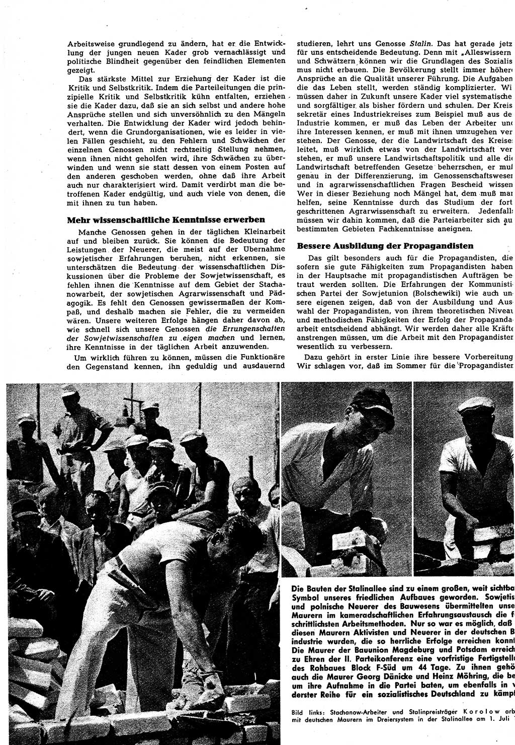 Neuer Weg (NW), Halbmonatsschrift für aktuelle Fragen der Arbeiterbewegung [Zentralkomitee (ZK) Sozialistische Einheitspartei Deutschlands (SED)], 7. Jahrgang [Deutsche Demokratische Republik (DDR)] 1952, Heft 15/8 (NW ZK SED DDR 1952, H. 15/8)