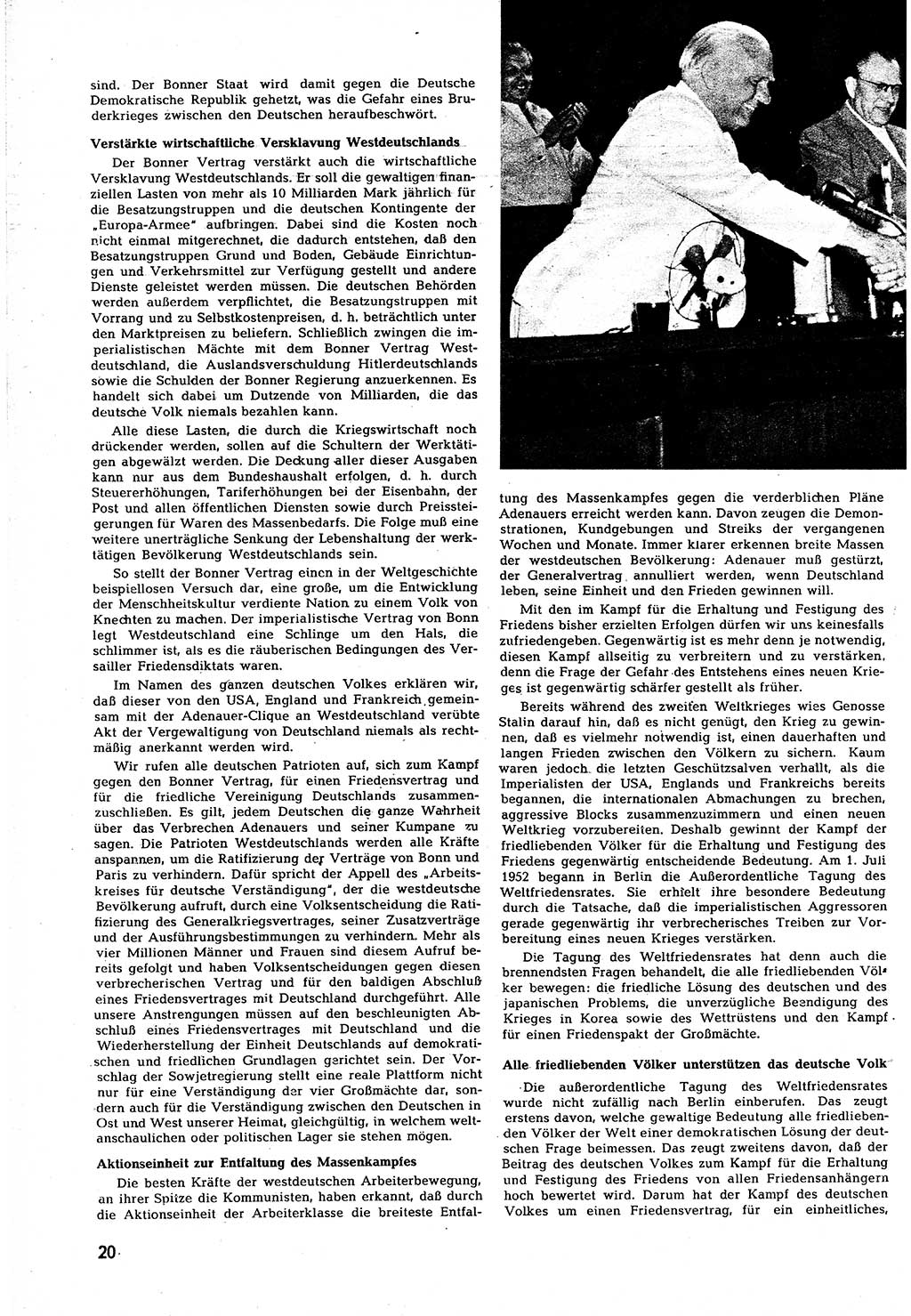 Neuer Weg (NW), Halbmonatsschrift für aktuelle Fragen der Arbeiterbewegung [Zentralkomitee (ZK) Sozialistische Einheitspartei Deutschlands (SED)], 7. Jahrgang [Deutsche Demokratische Republik (DDR)] 1952, Heft 15/20 (NW ZK SED DDR 1952, H. 15/20)