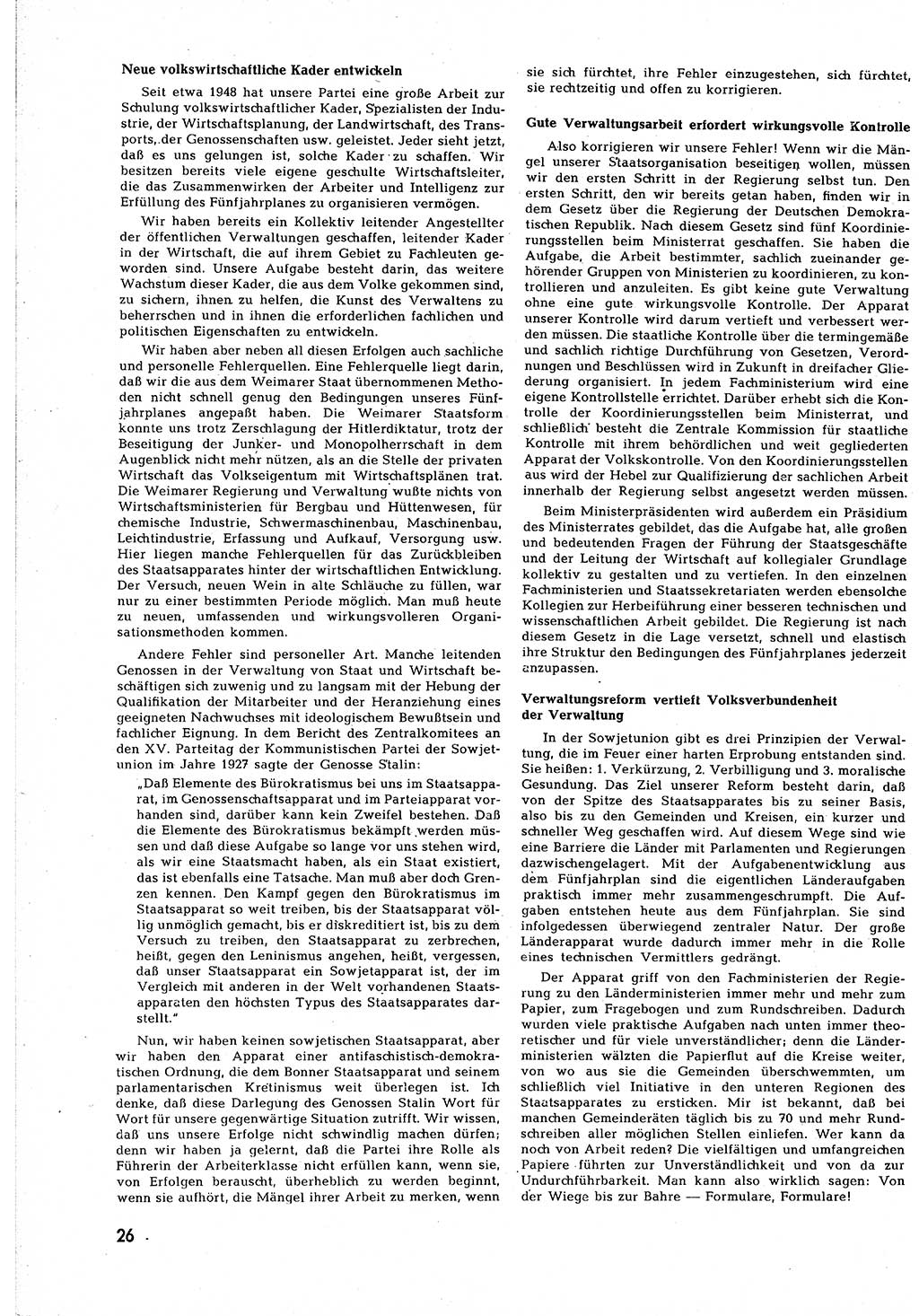 Neuer Weg (NW), Halbmonatsschrift für aktuelle Fragen der Arbeiterbewegung [Zentralkomitee (ZK) Sozialistische Einheitspartei Deutschlands (SED)], 7. Jahrgang [Deutsche Demokratische Republik (DDR)] 1952, Heft 15/26 (NW ZK SED DDR 1952, H. 15/26)