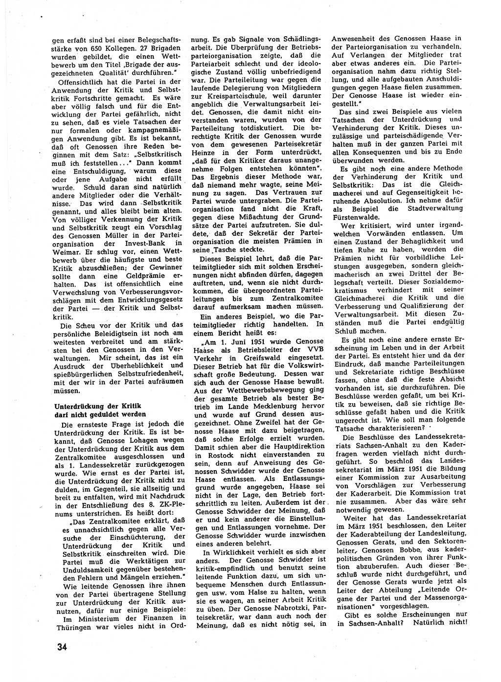Neuer Weg (NW), Halbmonatsschrift für aktuelle Fragen der Arbeiterbewegung [Zentralkomitee (ZK) Sozialistische Einheitspartei Deutschlands (SED)], 7. Jahrgang [Deutsche Demokratische Republik (DDR)] 1952, Heft 15/34 (NW ZK SED DDR 1952, H. 15/34)