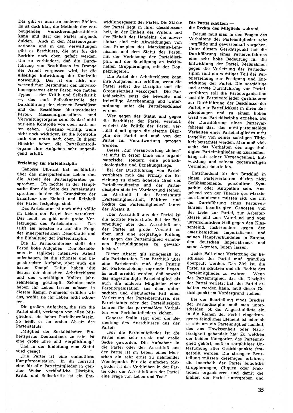 Neuer Weg (NW), Halbmonatsschrift für aktuelle Fragen der Arbeiterbewegung [Zentralkomitee (ZK) Sozialistische Einheitspartei Deutschlands (SED)], 7. Jahrgang [Deutsche Demokratische Republik (DDR)] 1952, Heft 15/35 (NW ZK SED DDR 1952, H. 15/35)