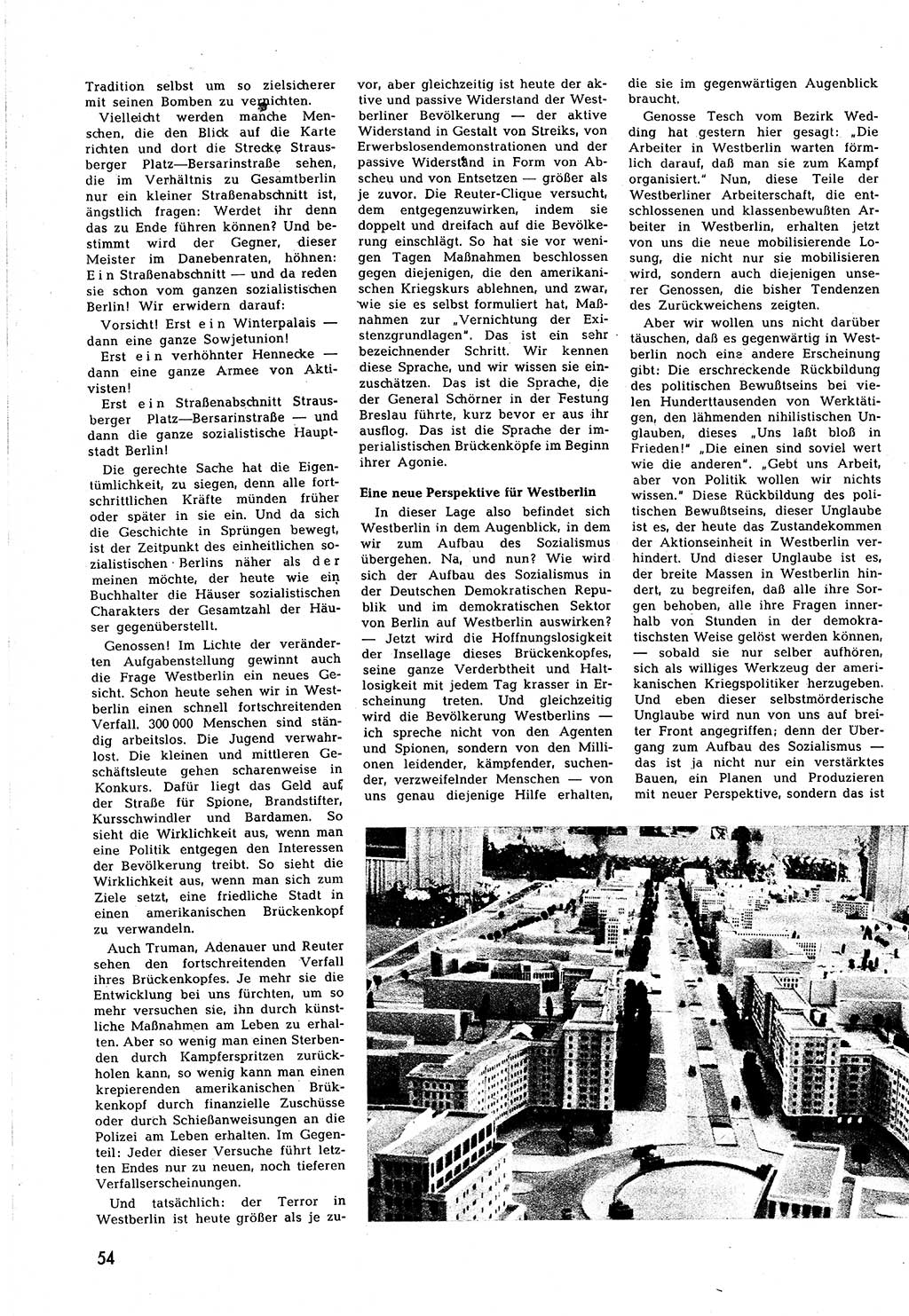 Neuer Weg (NW), Halbmonatsschrift für aktuelle Fragen der Arbeiterbewegung [Zentralkomitee (ZK) Sozialistische Einheitspartei Deutschlands (SED)], 7. Jahrgang [Deutsche Demokratische Republik (DDR)] 1952, Heft 15/54 (NW ZK SED DDR 1952, H. 15/54)