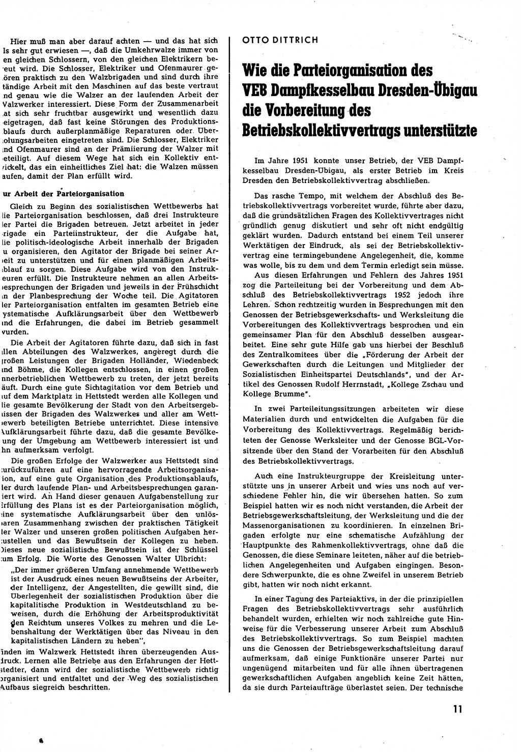 Neuer Weg (NW), Halbmonatsschrift für aktuelle Fragen der Arbeiterbewegung [Zentralkomitee (ZK) Sozialistische Einheitspartei Deutschlands (SED)], 7. Jahrgang [Deutsche Demokratische Republik (DDR)] 1952, Heft 16/11 (NW ZK SED DDR 1952, H. 16/11)