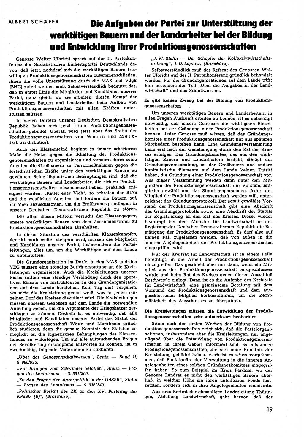 Neuer Weg (NW), Halbmonatsschrift für aktuelle Fragen der Arbeiterbewegung [Zentralkomitee (ZK) Sozialistische Einheitspartei Deutschlands (SED)], 7. Jahrgang [Deutsche Demokratische Republik (DDR)] 1952, Heft 16/19 (NW ZK SED DDR 1952, H. 16/19)