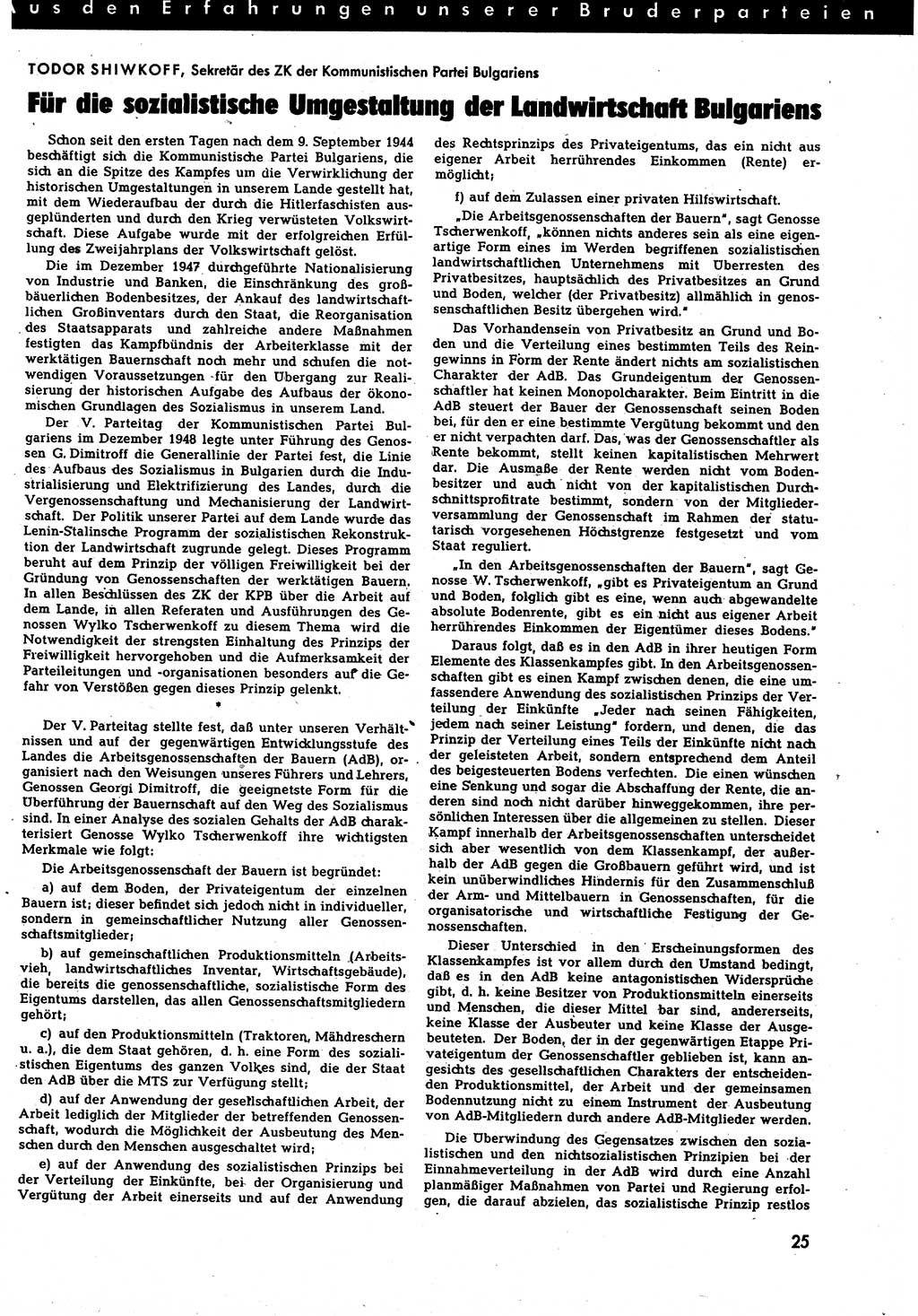 Neuer Weg (NW), Halbmonatsschrift für aktuelle Fragen der Arbeiterbewegung [Zentralkomitee (ZK) Sozialistische Einheitspartei Deutschlands (SED)], 7. Jahrgang [Deutsche Demokratische Republik (DDR)] 1952, Heft 16/25 (NW ZK SED DDR 1952, H. 16/25)