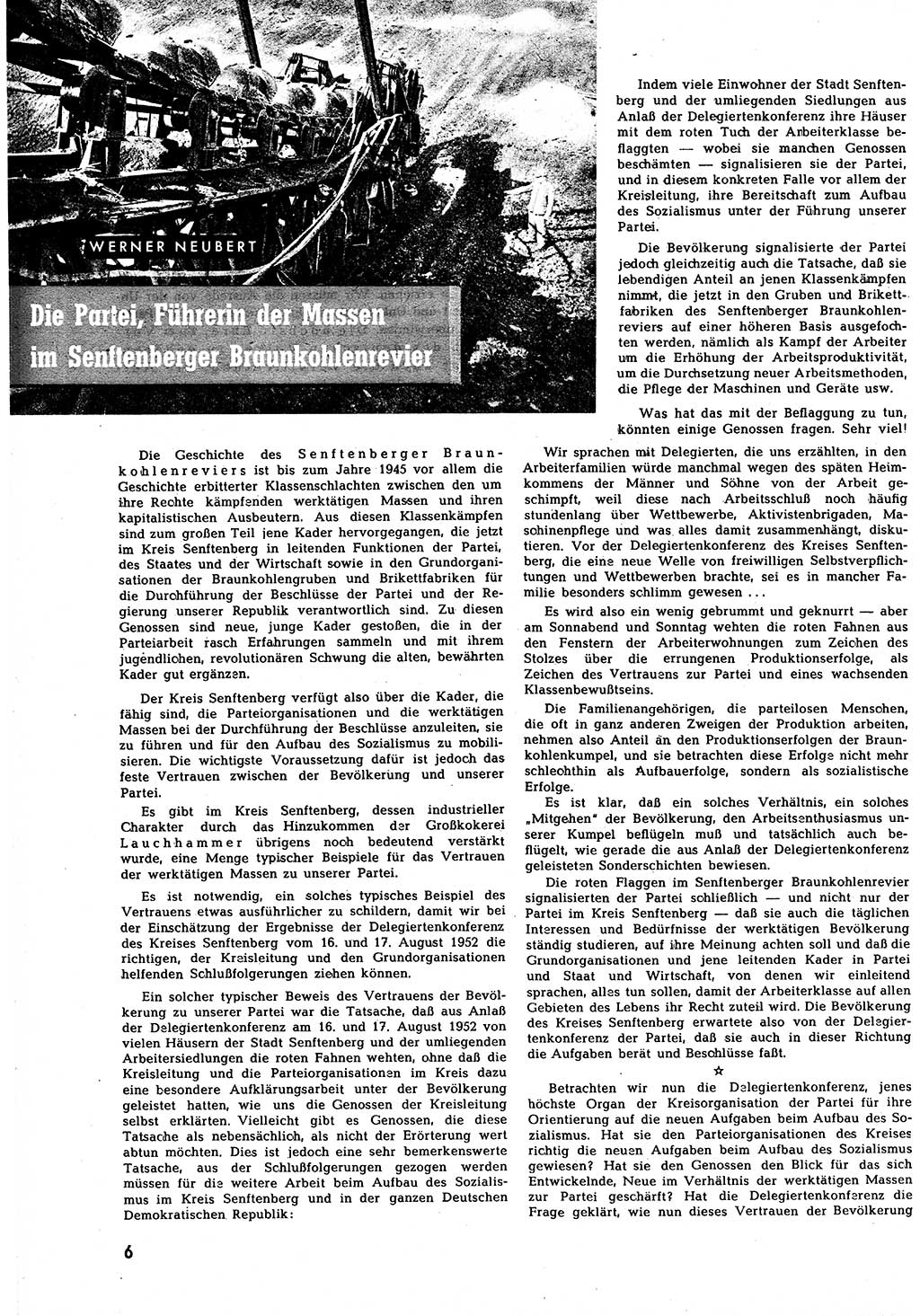 Neuer Weg (NW), Halbmonatsschrift für aktuelle Fragen der Arbeiterbewegung [Zentralkomitee (ZK) Sozialistische Einheitspartei Deutschlands (SED)], 7. Jahrgang [Deutsche Demokratische Republik (DDR)] 1952, Heft 17/6 (NW ZK SED DDR 1952, H. 17/6)