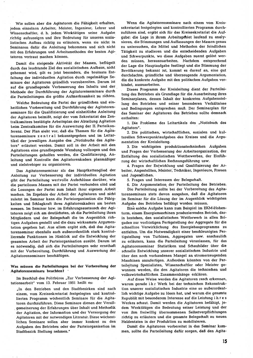 Neuer Weg (NW), Halbmonatsschrift für aktuelle Fragen der Arbeiterbewegung [Zentralkomitee (ZK) Sozialistische Einheitspartei Deutschlands (SED)], 7. Jahrgang [Deutsche Demokratische Republik (DDR)] 1952, Heft 17/15 (NW ZK SED DDR 1952, H. 17/15)