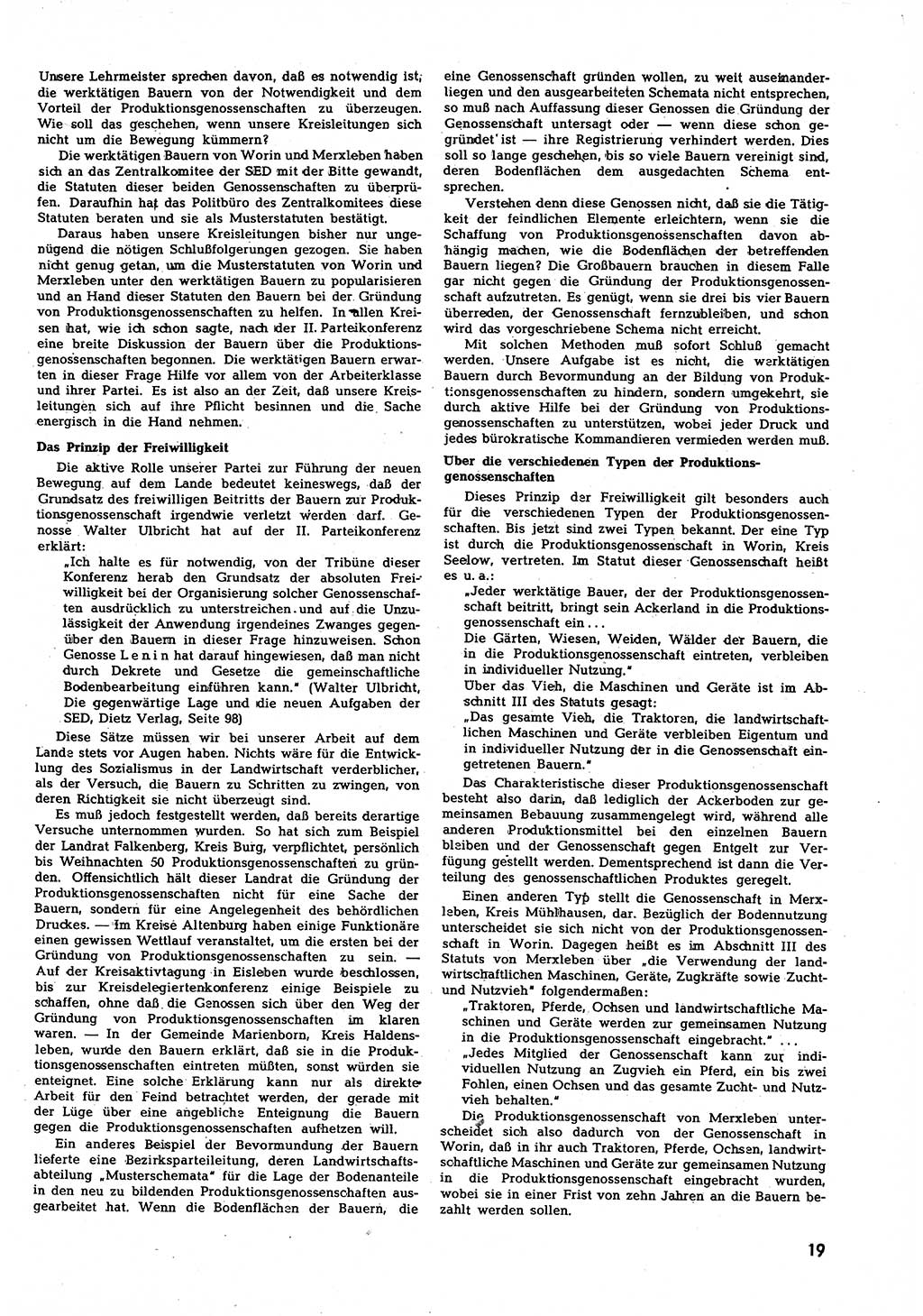 Neuer Weg (NW), Halbmonatsschrift für aktuelle Fragen der Arbeiterbewegung [Zentralkomitee (ZK) Sozialistische Einheitspartei Deutschlands (SED)], 7. Jahrgang [Deutsche Demokratische Republik (DDR)] 1952, Heft 17/19 (NW ZK SED DDR 1952, H. 17/19)