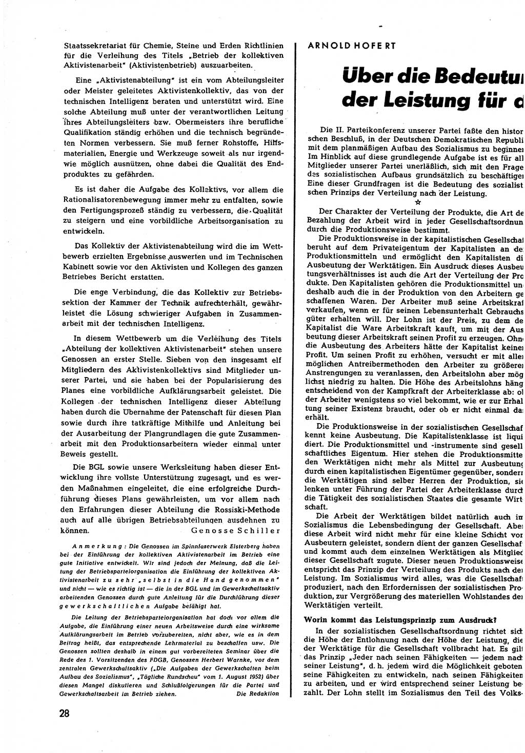 Neuer Weg (NW), Halbmonatsschrift für aktuelle Fragen der Arbeiterbewegung [Zentralkomitee (ZK) Sozialistische Einheitspartei Deutschlands (SED)], 7. Jahrgang [Deutsche Demokratische Republik (DDR)] 1952, Heft 17/28 (NW ZK SED DDR 1952, H. 17/28)