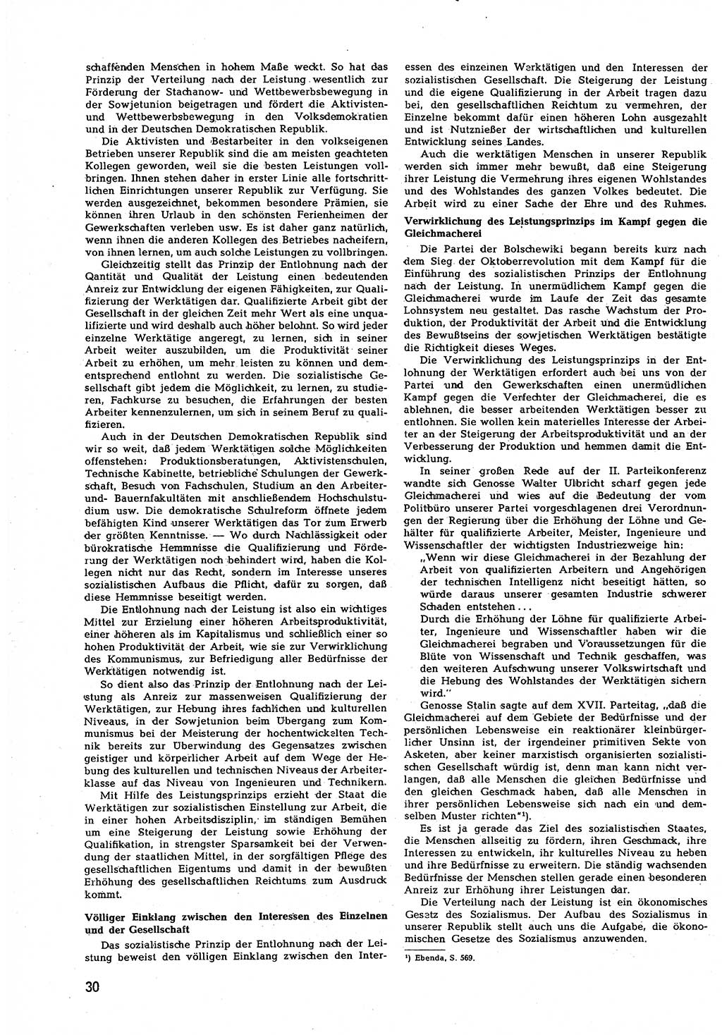 Neuer Weg (NW), Halbmonatsschrift für aktuelle Fragen der Arbeiterbewegung [Zentralkomitee (ZK) Sozialistische Einheitspartei Deutschlands (SED)], 7. Jahrgang [Deutsche Demokratische Republik (DDR)] 1952, Heft 17/30 (NW ZK SED DDR 1952, H. 17/30)