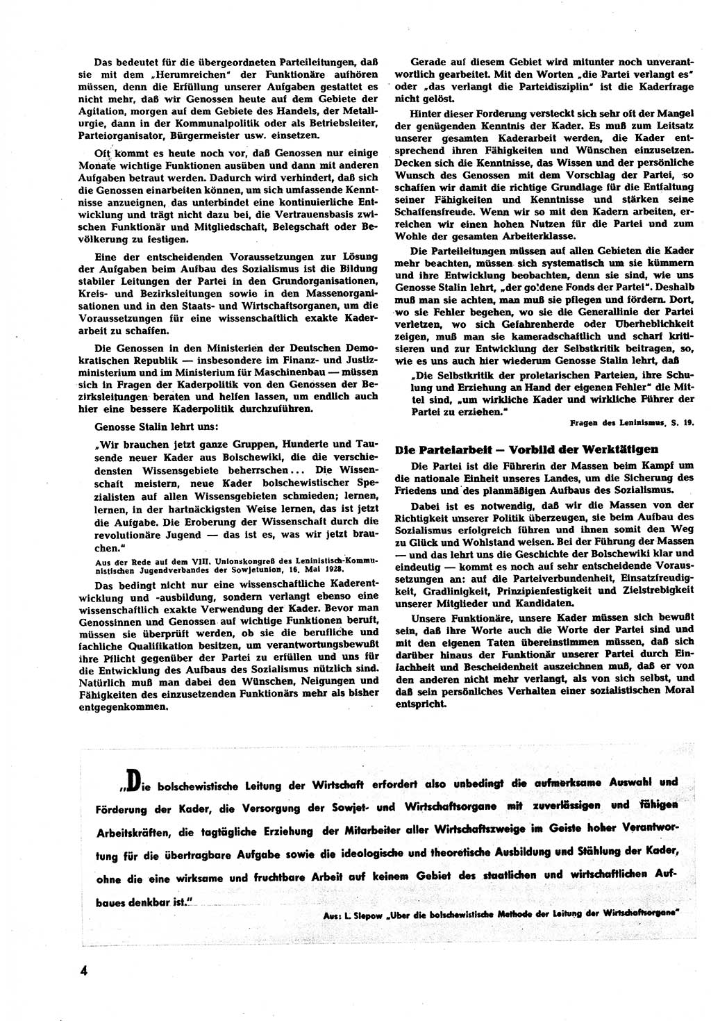 Neuer Weg (NW), Halbmonatsschrift für aktuelle Fragen der Arbeiterbewegung [Zentralkomitee (ZK) Sozialistische Einheitspartei Deutschlands (SED)], 7. Jahrgang [Deutsche Demokratische Republik (DDR)] 1952, Heft 18/4 (NW ZK SED DDR 1952, H. 18/4)