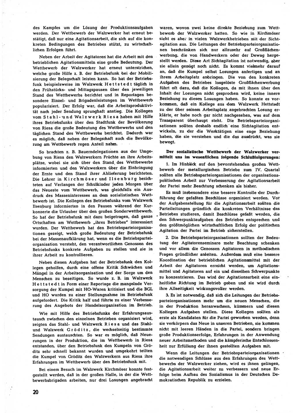 Neuer Weg (NW), Halbmonatsschrift für aktuelle Fragen der Arbeiterbewegung [Zentralkomitee (ZK) Sozialistische Einheitspartei Deutschlands (SED)], 7. Jahrgang [Deutsche Demokratische Republik (DDR)] 1952, Heft 19/20 (NW ZK SED DDR 1952, H. 19/20)