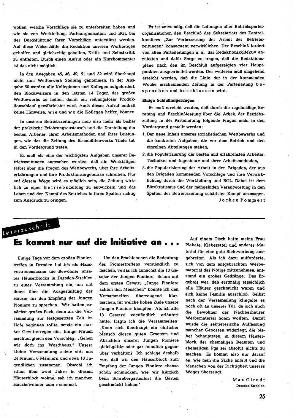 Neuer Weg (NW), Halbmonatsschrift für aktuelle Fragen der Arbeiterbewegung [Zentralkomitee (ZK) Sozialistische Einheitspartei Deutschlands (SED)], 7. Jahrgang [Deutsche Demokratische Republik (DDR)] 1952, Heft 19/25 (NW ZK SED DDR 1952, H. 19/25)