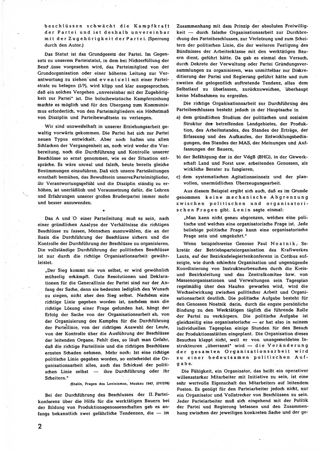Neuer Weg (NW), Halbmonatsschrift für aktuelle Fragen der Arbeiterbewegung [Zentralkomitee (ZK) Sozialistische Einheitspartei Deutschlands (SED)], 7. Jahrgang [Deutsche Demokratische Republik (DDR)] 1952, Heft 20/2 (NW ZK SED DDR 1952, H. 20/2)