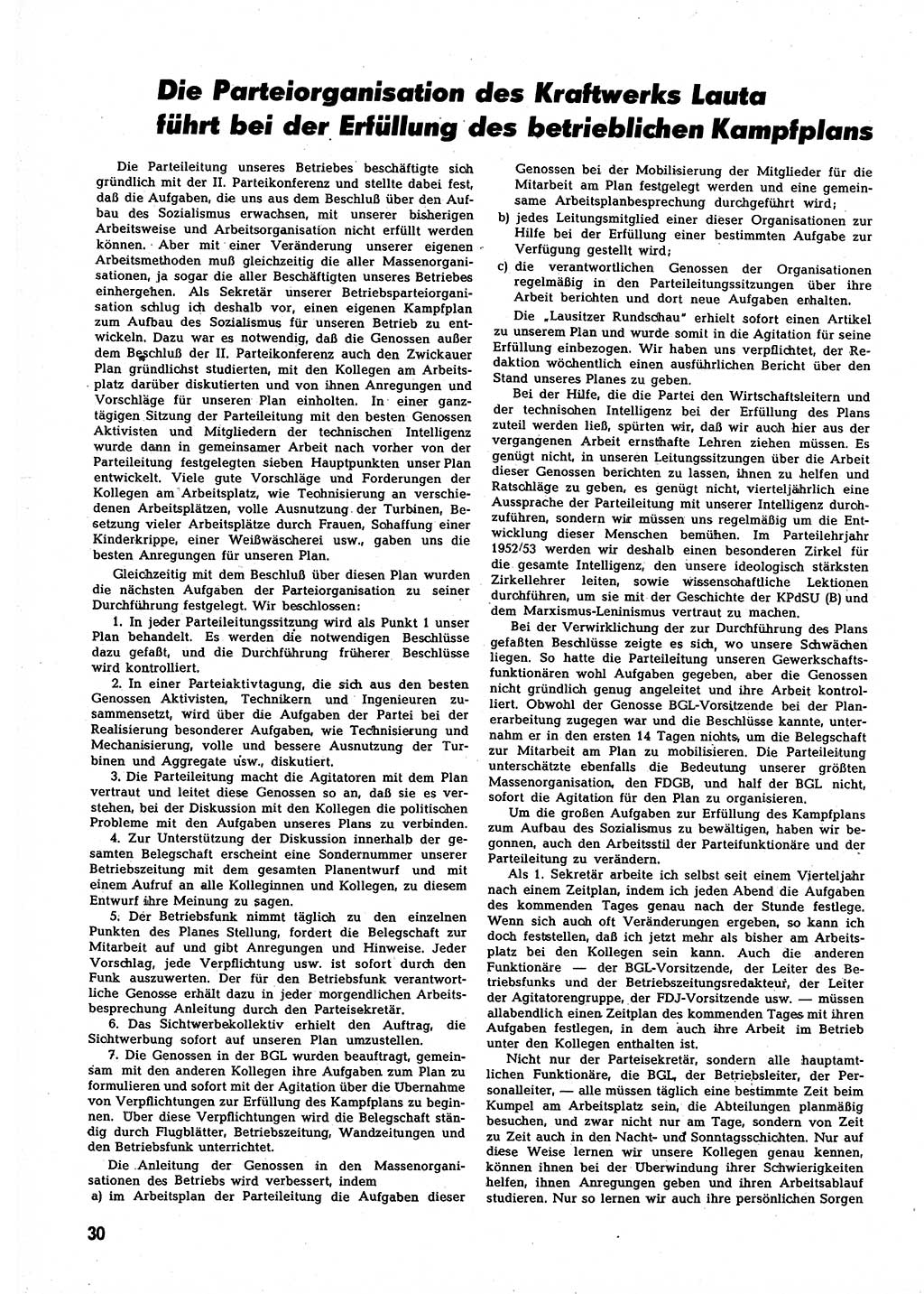 Neuer Weg (NW), Halbmonatsschrift für aktuelle Fragen der Arbeiterbewegung [Zentralkomitee (ZK) Sozialistische Einheitspartei Deutschlands (SED)], 7. Jahrgang [Deutsche Demokratische Republik (DDR)] 1952, Heft 20/30 (NW ZK SED DDR 1952, H. 20/30)