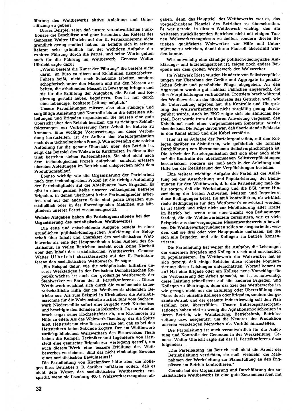 Neuer Weg (NW), Halbmonatsschrift für aktuelle Fragen der Arbeiterbewegung [Zentralkomitee (ZK) Sozialistische Einheitspartei Deutschlands (SED)], 7. Jahrgang [Deutsche Demokratische Republik (DDR)] 1952, Heft 20/32 (NW ZK SED DDR 1952, H. 20/32)