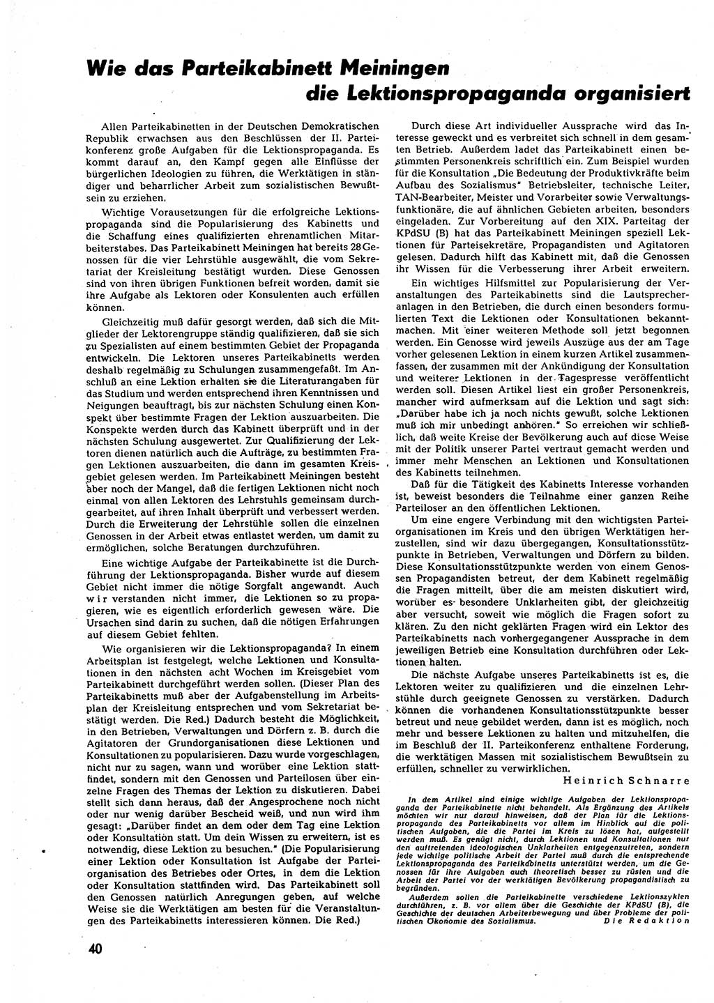 Neuer Weg (NW), Halbmonatsschrift für aktuelle Fragen der Arbeiterbewegung [Zentralkomitee (ZK) Sozialistische Einheitspartei Deutschlands (SED)], 7. Jahrgang [Deutsche Demokratische Republik (DDR)] 1952, Heft 20/40 (NW ZK SED DDR 1952, H. 20/40)