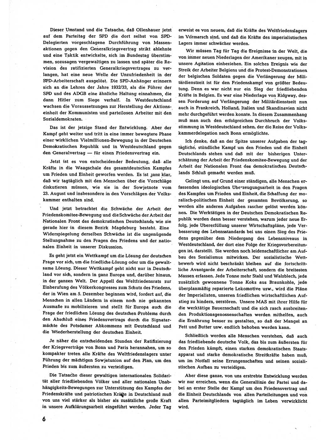 Neuer Weg (NW), Halbmonatsschrift für aktuelle Fragen der Arbeiterbewegung [Zentralkomitee (ZK) Sozialistische Einheitspartei Deutschlands (SED)], 7. Jahrgang [Deutsche Demokratische Republik (DDR)] 1952, Heft 21/6 (NW ZK SED DDR 1952, H. 21/6)