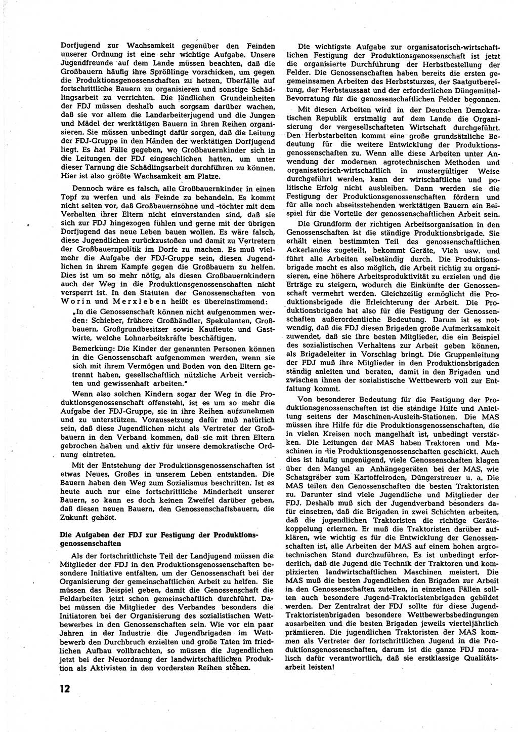 Neuer Weg (NW), Halbmonatsschrift für aktuelle Fragen der Arbeiterbewegung [Zentralkomitee (ZK) Sozialistische Einheitspartei Deutschlands (SED)], 7. Jahrgang [Deutsche Demokratische Republik (DDR)] 1952, Heft 21/12 (NW ZK SED DDR 1952, H. 21/12)