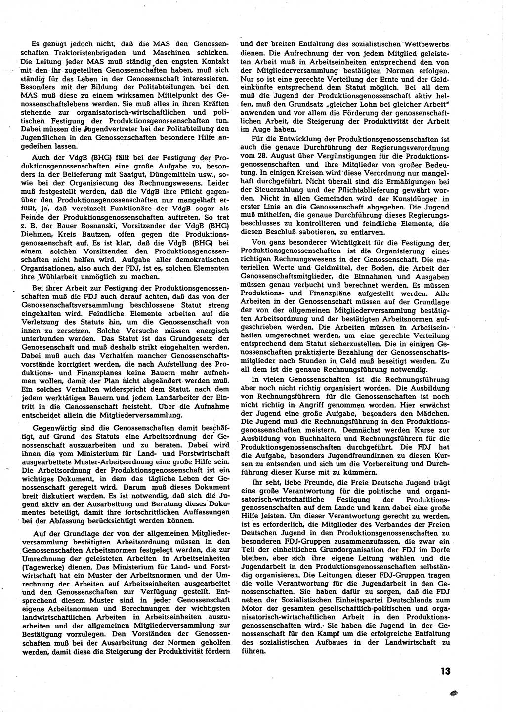 Neuer Weg (NW), Halbmonatsschrift für aktuelle Fragen der Arbeiterbewegung [Zentralkomitee (ZK) Sozialistische Einheitspartei Deutschlands (SED)], 7. Jahrgang [Deutsche Demokratische Republik (DDR)] 1952, Heft 21/13 (NW ZK SED DDR 1952, H. 21/13)