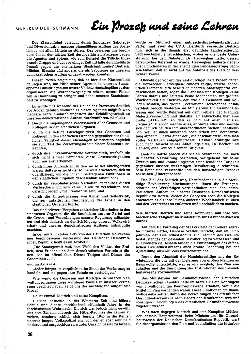 Neuer Weg (NW), Halbmonatsschrift für aktuelle Fragen der Arbeiterbewegung [Zentralkomitee (ZK) Sozialistische Einheitspartei Deutschlands (SED)], 7. Jahrgang [Deutsche Demokratische Republik (DDR)] 1952, Heft 21/28 (NW ZK SED DDR 1952, H. 21/28)