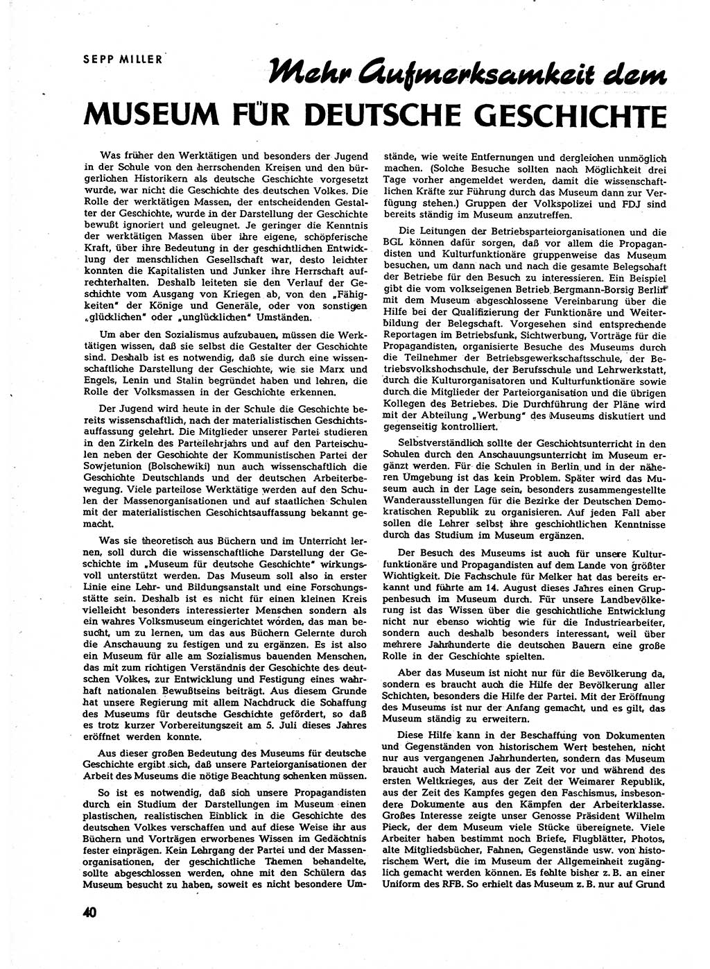 Neuer Weg (NW), Halbmonatsschrift für aktuelle Fragen der Arbeiterbewegung [Zentralkomitee (ZK) Sozialistische Einheitspartei Deutschlands (SED)], 7. Jahrgang [Deutsche Demokratische Republik (DDR)] 1952, Heft 21/40 (NW ZK SED DDR 1952, H. 21/40)