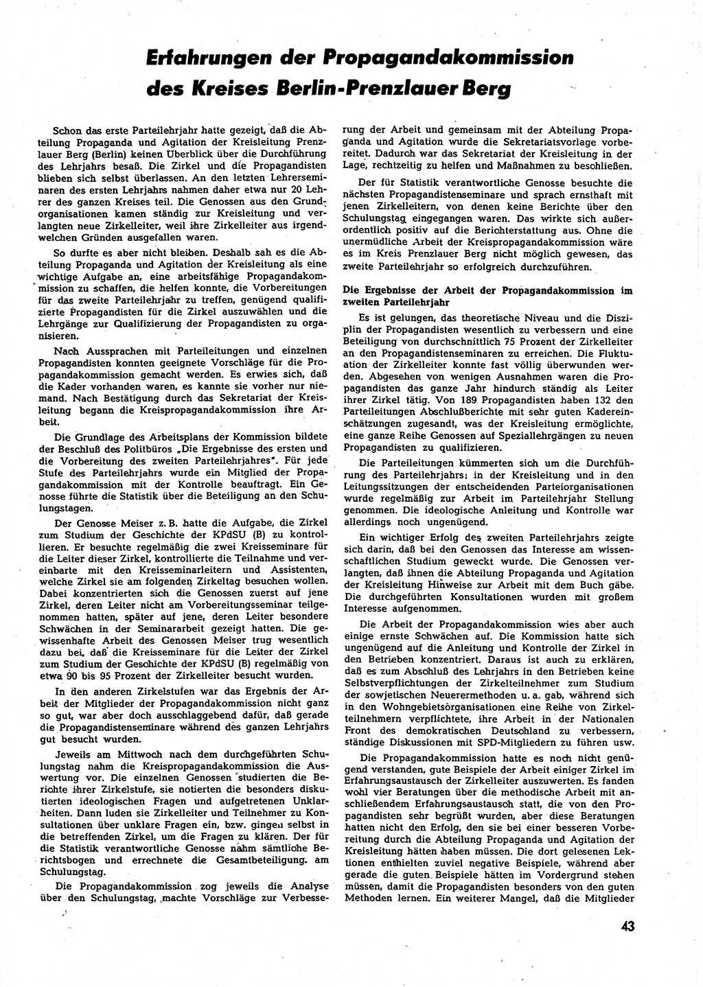 Neuer Weg (NW), Halbmonatsschrift für aktuelle Fragen der Arbeiterbewegung [Zentralkomitee (ZK) Sozialistische Einheitspartei Deutschlands (SED)], 7. Jahrgang [Deutsche Demokratische Republik (DDR)] 1952, Heft 21/43 (NW ZK SED DDR 1952, H. 21/43)