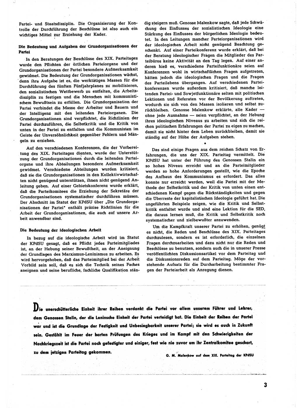 Neuer Weg (NW), Halbmonatsschrift für aktuelle Fragen der Arbeiterbewegung [Zentralkomitee (ZK) Sozialistische Einheitspartei Deutschlands (SED)], 7. Jahrgang [Deutsche Demokratische Republik (DDR)] 1952, Heft 22/3 (NW ZK SED DDR 1952, H. 22/3)