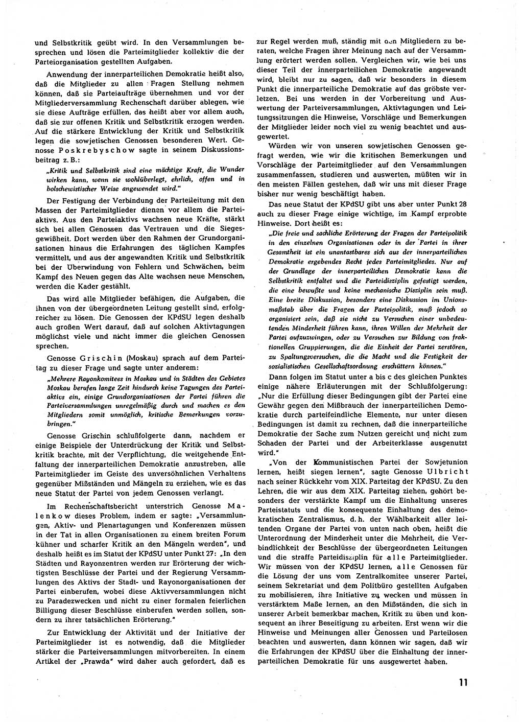 Neuer Weg (NW), Halbmonatsschrift für aktuelle Fragen der Arbeiterbewegung [Zentralkomitee (ZK) Sozialistische Einheitspartei Deutschlands (SED)], 7. Jahrgang [Deutsche Demokratische Republik (DDR)] 1952, Heft 22/11 (NW ZK SED DDR 1952, H. 22/11)