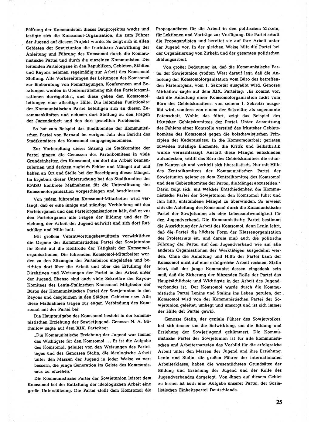 Neuer Weg (NW), Halbmonatsschrift für aktuelle Fragen der Arbeiterbewegung [Zentralkomitee (ZK) Sozialistische Einheitspartei Deutschlands (SED)], 7. Jahrgang [Deutsche Demokratische Republik (DDR)] 1952, Heft 22/25 (NW ZK SED DDR 1952, H. 22/25)