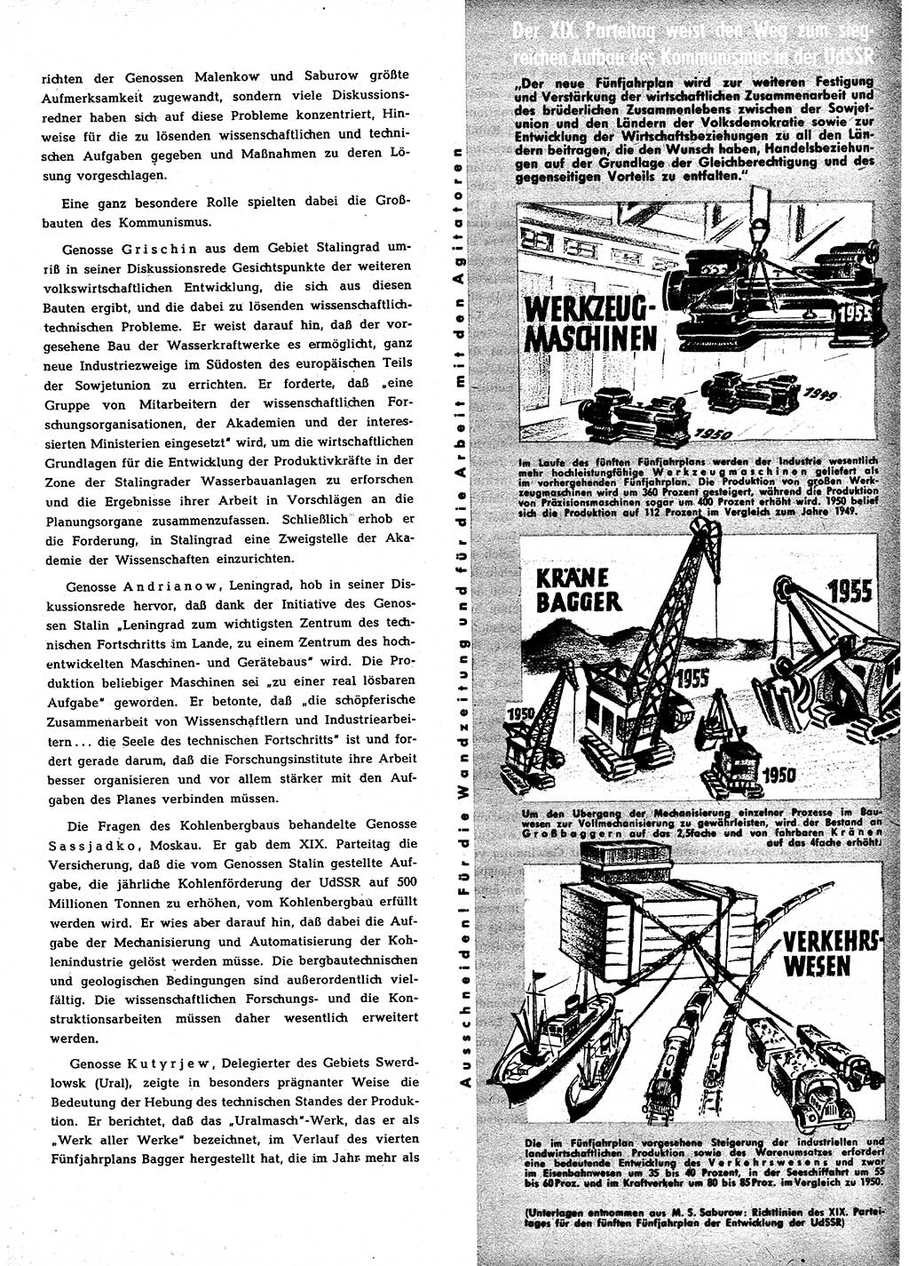 Neuer Weg (NW), Halbmonatsschrift für aktuelle Fragen der Arbeiterbewegung [Zentralkomitee (ZK) Sozialistische Einheitspartei Deutschlands (SED)], 7. Jahrgang [Deutsche Demokratische Republik (DDR)] 1952, Heft 22/27 (NW ZK SED DDR 1952, H. 22/27)