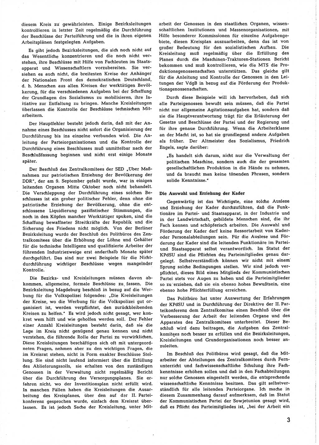 Neuer Weg (NW), Halbmonatsschrift für aktuelle Fragen der Arbeiterbewegung [Zentralkomitee (ZK) Sozialistische Einheitspartei Deutschlands (SED)], 7. Jahrgang [Deutsche Demokratische Republik (DDR)] 1952, Heft 23/3 (NW ZK SED DDR 1952, H. 23/3)