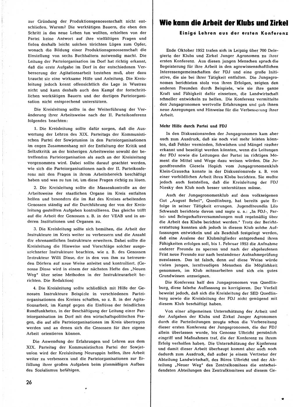 Neuer Weg (NW), Halbmonatsschrift für aktuelle Fragen der Arbeiterbewegung [Zentralkomitee (ZK) Sozialistische Einheitspartei Deutschlands (SED)], 7. Jahrgang [Deutsche Demokratische Republik (DDR)] 1952, Heft 23/26 (NW ZK SED DDR 1952, H. 23/26)
